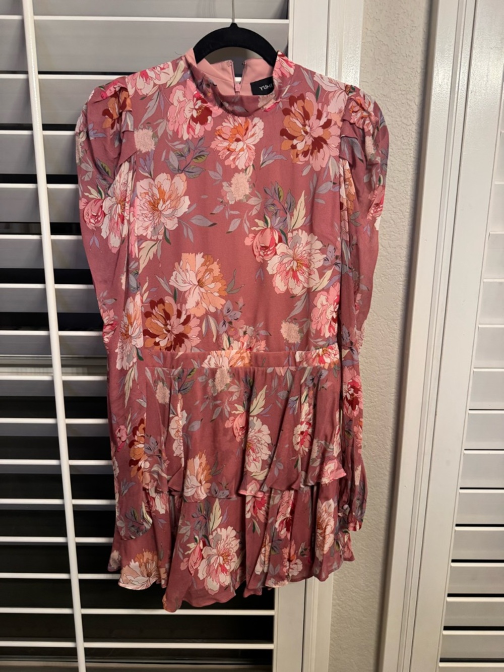 Yumi Kim Dusty Rose Floral Mini Dress